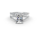 Load image into Gallery viewer, 3Ct Radiant Cut Moissanite Bridal Engagement Ring 14K Gold Plated