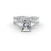 4Ct Radiant Cut Moissanite Bridal Engagement Ring 14K Yellow Gold Plated