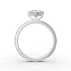 1-5 Ct Heart Cut Real Moissanite 3 Prong Solitaire Ring 14K Yellow Gold Plated