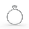 1-5 Ct Princess Cut Real Moissanite 4 Prong Solitaire Ring 14K Yellow Gold Plated