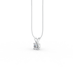 Load image into Gallery viewer, Round Cut Moissanite Solitaire Pendant 14K Gold Plated