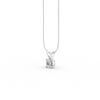 Round Cut Moissanite Solitaire Pendant 14K Yellow Gold Plated