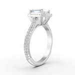 Load image into Gallery viewer, 2.50 Ct Radiant Cut Moissanite Engagement Ring 14K Gold Plated
