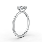 Load image into Gallery viewer, Oval Cut Real Moissanite Double Prong Solitaire Ring 14K Gold Plated