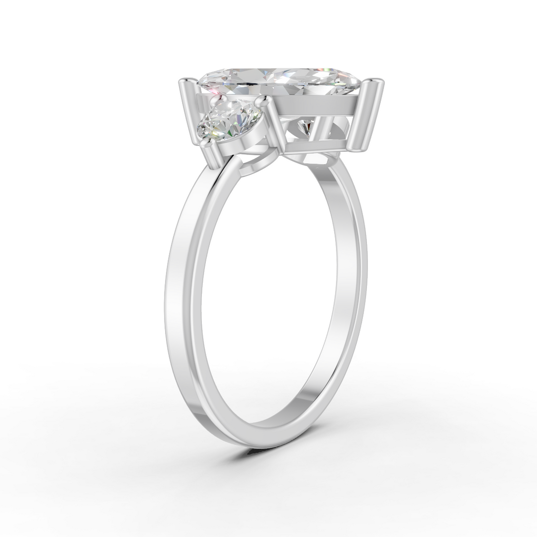 2Ct Marquise Cut Moissanite Women's Engagement Ring 14K Yellow Gold Plated