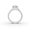 4Ct Radiant Cut Moissanite Bridal Engagement Ring 14K Yellow Gold Plated