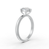 1-5 Ct Pear Cut Real Moissanite 5 Prong Solitaire Ring 14K Yellow Gold Plated