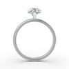 1-5 Ct Round Cut Real Moissanite 2 Prong Solitaire Ring 14K Yellow Gold Plated