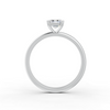 1-5 Ct Emerald Cut Real Moissanite 4 Prong Solitaire Ring 14K Yellow Gold Plated