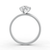 1-5 Ct Round Cut Real Moissanite 5 Prong Solitaire Ring 14K Yellow Gold Plated