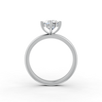 Load image into Gallery viewer, Cushion Cut Real Moissanite Clow Prong Solitaire Ring 14K Gold Plated
