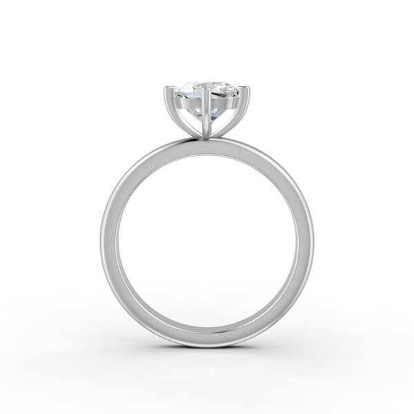 1-5 Ct Cushion Cut Real Moissanite Clow Prong Solitaire Ring 14K Yellow Gold Plated