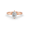 1-5 Ct Oval Cut Real Moissanite 2 Prong Solitaire Ring 14K Yellow Gold Plated