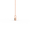 Round Cut Moissanite Solitaire Pendant 14K Yellow Gold Plated