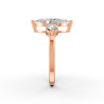 Load image into Gallery viewer, 2Ct Marquise Cut Moissanite Women's Engagement Ring 14K Yellow Gold Plated