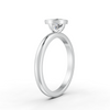 1-5 Ct Cushion Cut Real Moissanite Bezel Set Solitaire Ring 14K Yellow Gold Plated
