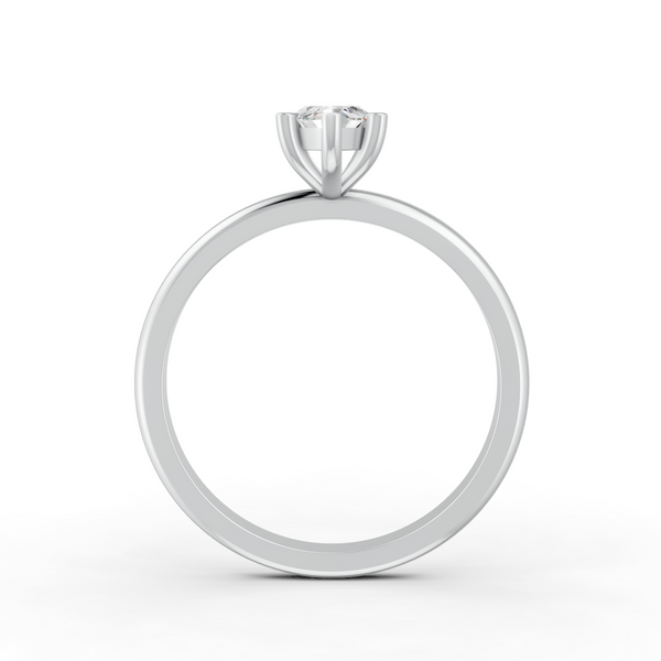 1-5 Ct Marquise Cut Real Moissanite 6 Prong Solitaire Ring 14K Yellow Gold Plated