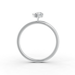 Load image into Gallery viewer, Oval Cut Real Moissanite 2 Prong Solitaire Ring 14K Gold Plated