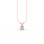 Load image into Gallery viewer, Round Cut Moissanite Solitaire Pendant 14K Gold Plated