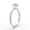 1-5 Ct Round Cut Real Moissanite 5 Prong Solitaire Ring 14K Yellow Gold Plated