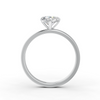 1-5 Ct Round Cut Real Moissanite 3 Prong Solitaire Ring 14K Yellow Gold Plated
