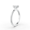 1-5 Ct Emerald Cut Real Moissanite 4 Prong Solitaire Ring 14K Yellow Gold Plated
