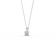 Asscher Cut Moissanite Solitaire Pendant in 14K Gold Plated