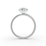 Load image into Gallery viewer, Round Cut Real Moissanite 4 Prong Solitaire Ring 14K Gold Plated