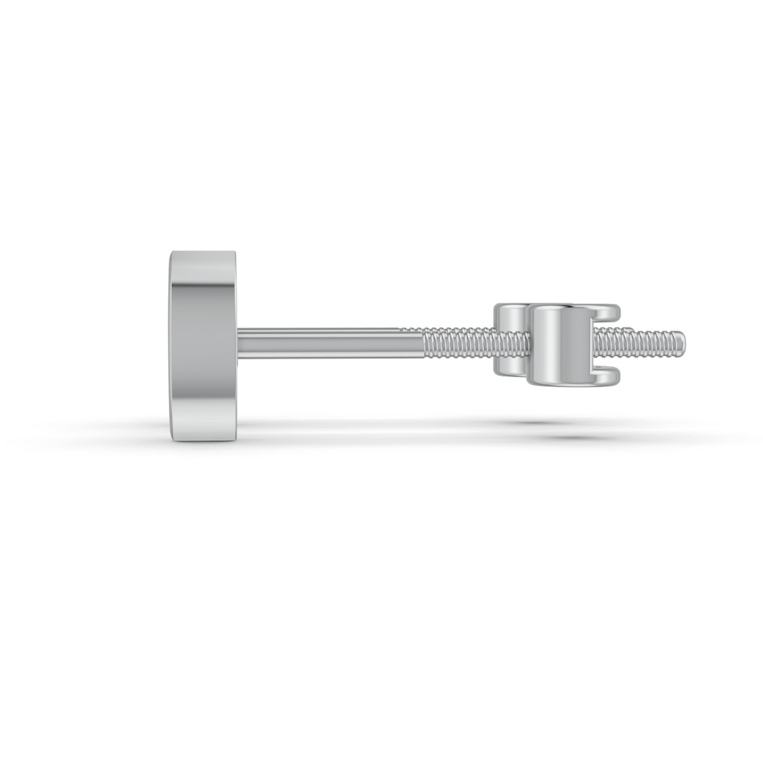 Marquise Cut Real Moissanite Bezel Set Solitaire Stud Earrings Screw Back 14K Gold Plated