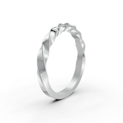 1/5Ct Round Cut Moissanite Women Engagement Ring 14K Gold Plated