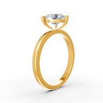 Load image into Gallery viewer, Heart Cut Real Moissanite 3 Prong Solitaire Ring 14K Gold Plated
