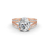 3.83Ct Oval Cut Moissanite Women Engagement Ring 14K Gold Plated