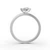1-5 Ct Oval Cut Real Moissanite 4 Prong Solitaire Ring 14K Yellow Gold Plated