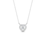 Load image into Gallery viewer, 0.17 Ct Round Cut Moissanite Women's Heart Necklace Pendant 14K Gold Plated