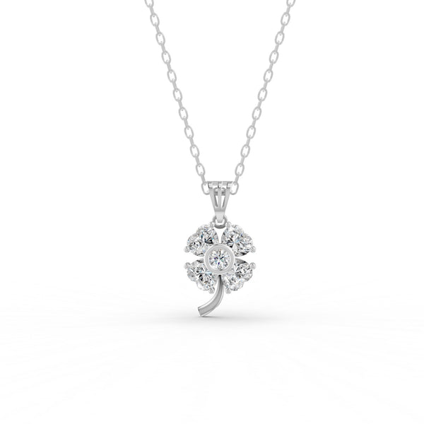 3.21 Ct Heart Cut Moissanite Women's Heart Necklace Pendant 14K Gold Plated