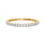 Round Cut Moissanite Full Eternity Band Ring 14K Gold Plated