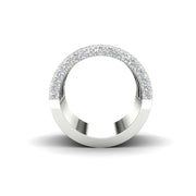 6CT Round Cut Moissanite Women's Wedding Band Ring 14K White Gold Plated