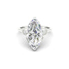 4.09Ct Marquise Cut Moissanite Engagement Ring 14K Yellow Gold Plated