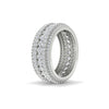4Ct Round Cut Moissanite Men's Wedding Band Ring 14K Yellow Gold Plated