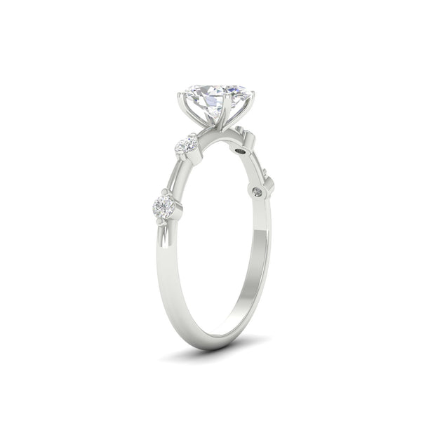1.21 Ct Oval Cut Moissanite Solitaire Engagement Ring 14K Yellow Gold Plated