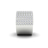 6.11CT Round Cut Moissanite Women's Wedding Band Ring 14K White Gold Plated