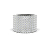6.11CT Round Cut Moissanite Women's Wedding Band Ring 14K White Gold Plated
