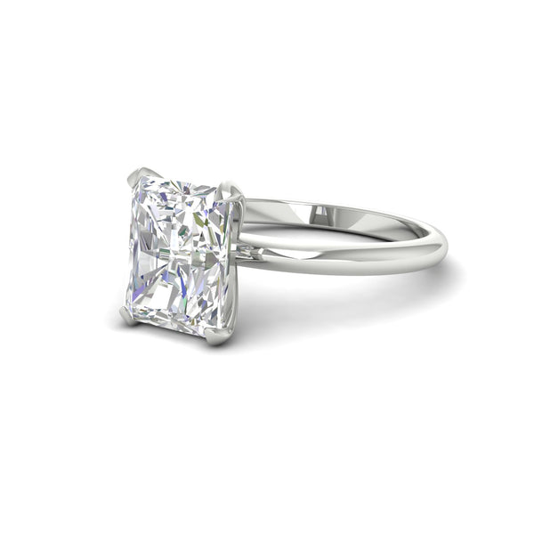 3Ct Radiant Cut Moissanite Women Solitaire Ring 14K Yellow Gold Plated