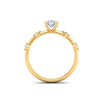 1.21 Ct Oval Cut Moissanite Solitaire Engagement Ring 14K Yellow Gold Plated