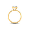 3Ct Radiant Cut Moissanite Women Solitaire Ring 14K Yellow Gold Plated