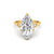 4.09Ct Marquise Cut Moissanite Engagement Ring 14K Yellow Gold Plated