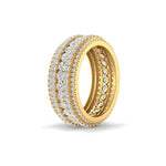 Load image into Gallery viewer, 4Ct Round Cut Moissanite Men's Wedding Band Ring 14K White Gold Plated