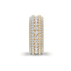 4Ct Round Cut Moissanite Men's Wedding Band Ring 14K Yellow Gold Plated
