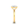 3Ct Radiant Cut Moissanite Women Solitaire Ring 14K Yellow Gold Plated