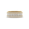 4Ct Round Cut Moissanite Men's Wedding Band Ring 14K Yellow Gold Plated